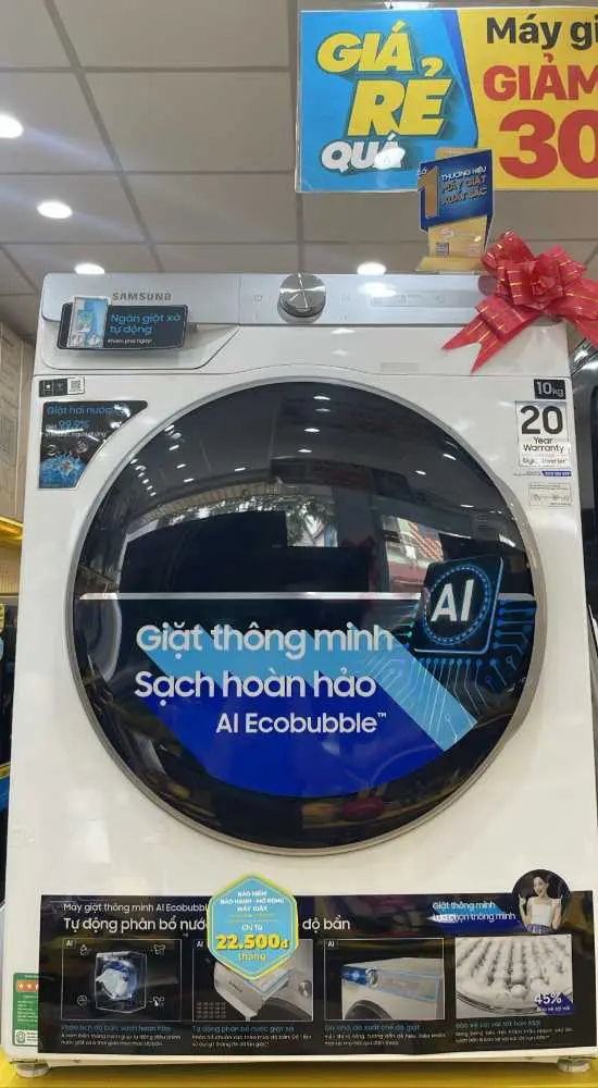 Khách hàng review Máy giặt Samsung Inverter 10kg WW10TP44DSH/SV 8