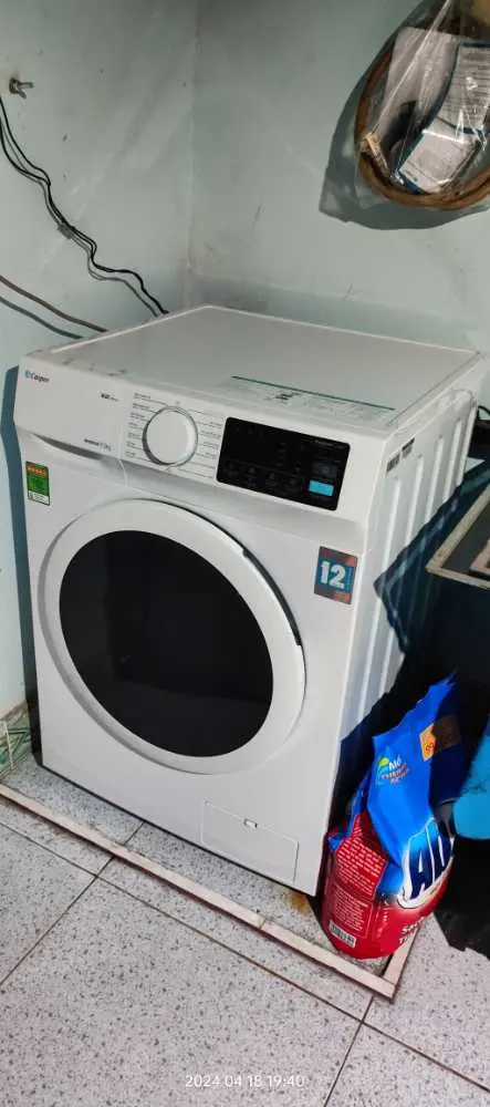 Khách hàng review Máy giặt Casper Inverter 9.5 KG WF-95I140BWC 6