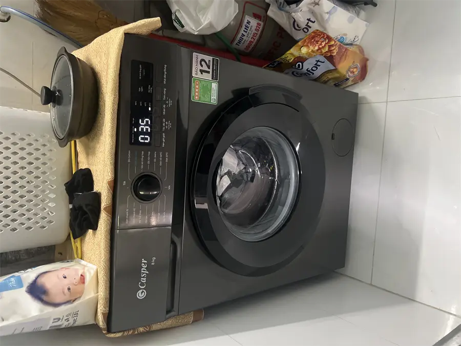 Khách hàng review Máy giặt Casper Inverter 8 kg WF-8VG1 3
