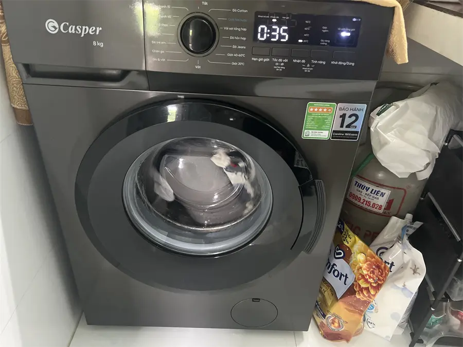 Khách hàng review Máy giặt Casper Inverter 8 kg WF-8VG1 4