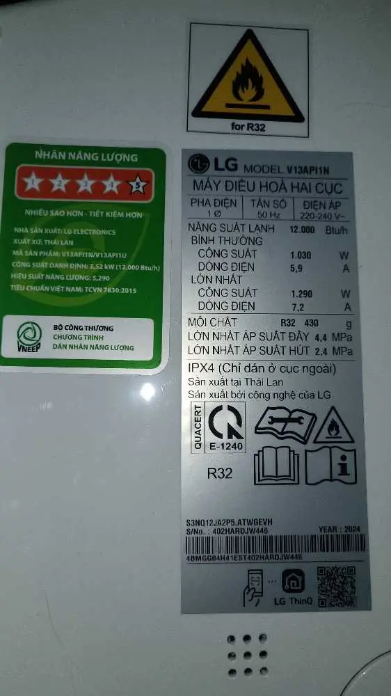 Khách hàng review Máy lạnh LG Inverter 1.5 HP V13API1 11