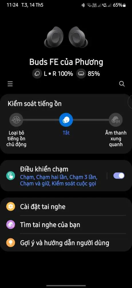 Khách hàng review Tai nghe Bluetooth True Wireless Samsung Galaxy Buds FE R400N 10