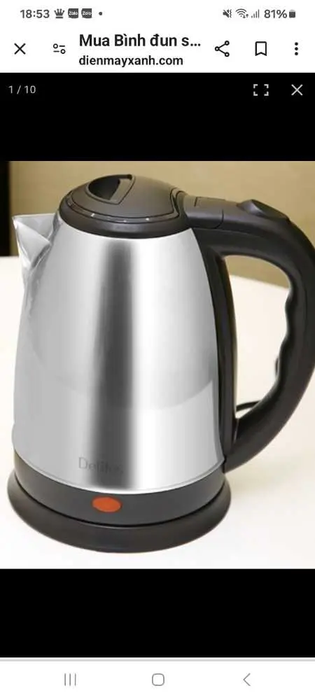 Khách hàng review Bình đun siêu tốc Delites 1.8 lít ST18S05 2