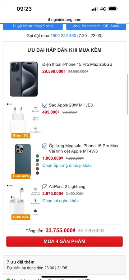 Khách hàng review Điện thoại iPhone 15 Pro Max 256GB 37