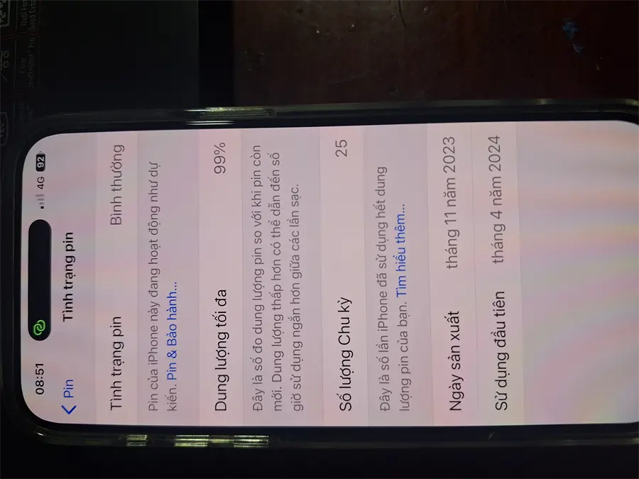 Khách hàng review Điện thoại iPhone 15 Pro Max 256GB 35