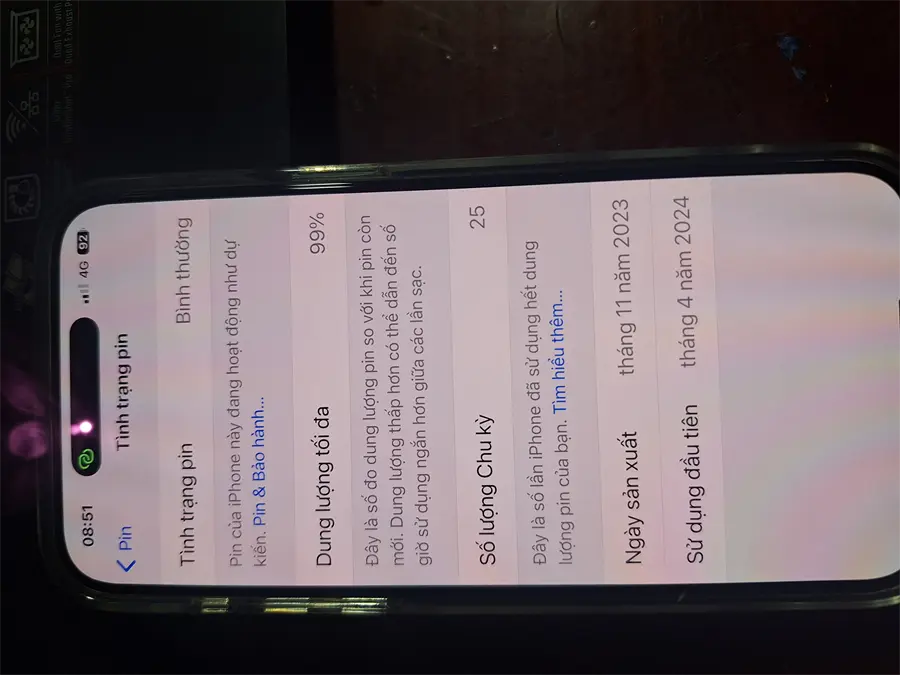 Khách hàng review Điện thoại iPhone 15 Pro Max 256GB 36