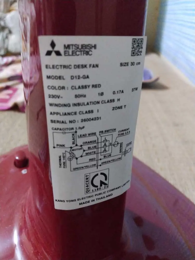 Khách hàng review Quạt bàn Mitsubishi Electric 5 cánh D12-GA CY-RD 37W 1