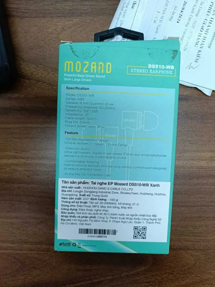 Khách hàng review Tai nghe Có Dây Mozard DS510-WB 3