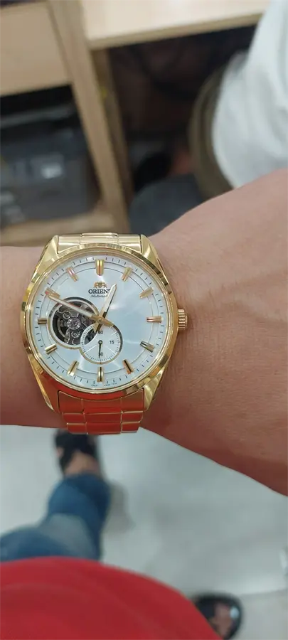 Khách hàng review Đồng hồ Orient Contemporary Semi Skeleton 40.8 mm Nam RA-AR0007S10B 1