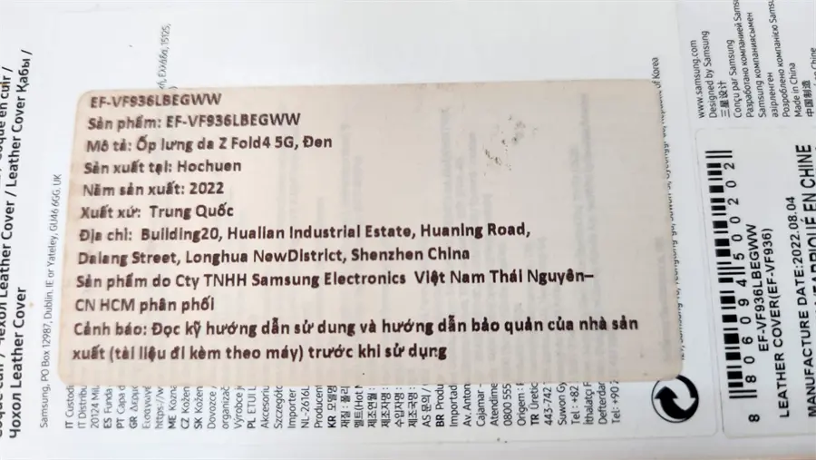 Khách hàng review Bao da nắp gập Galaxy Z Fold4 Samsung Chính hãng 2