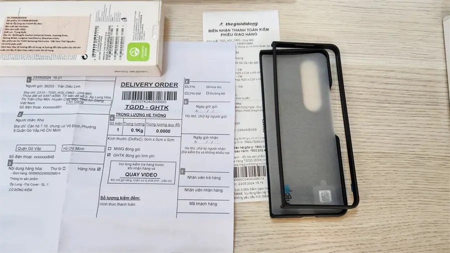 Khách hàng review Bao da nắp gập Galaxy Z Fold4 Samsung Chính hãng 3