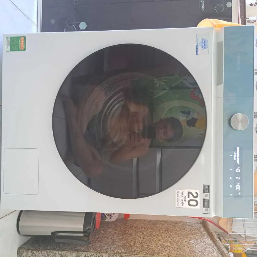 Khách hàng review Máy giặt sấy Samsung Bespoke AI Inverter giặt 14 kg - sấy 8 kg WD14BB944DGMSV 1