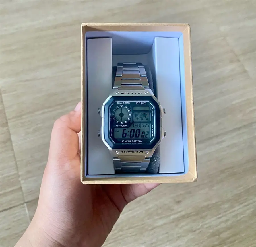 Khách hàng review Đồng hồ CASIO Timeless 45 x 42.1 mm Nam AE-1200WHD-1AVDF 7