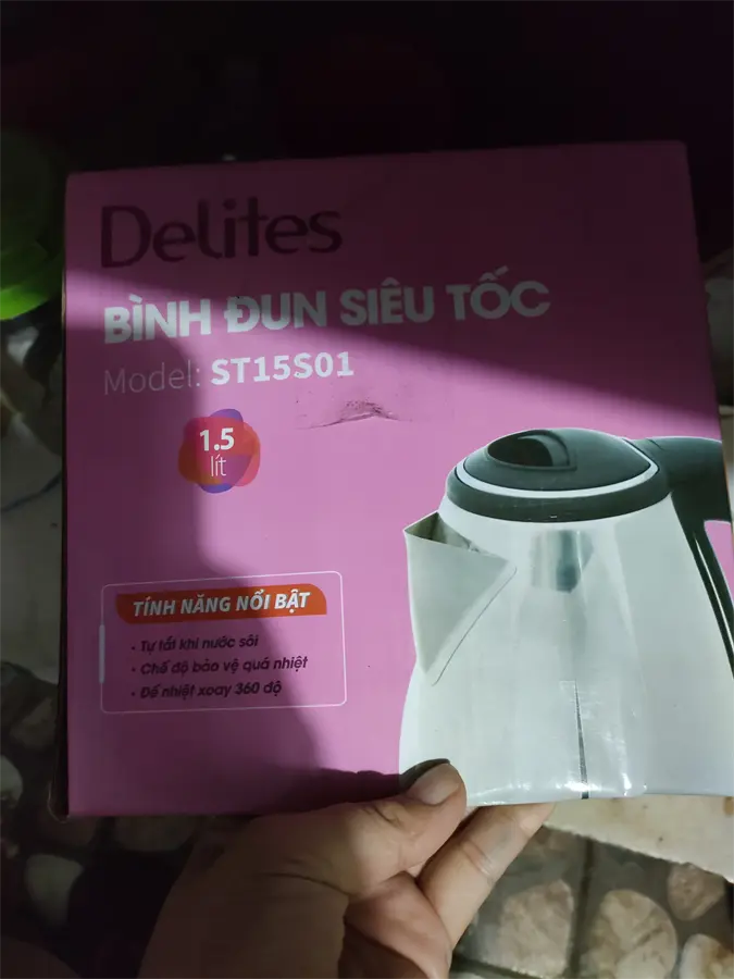Khách hàng review Bình đun siêu tốc Delites 1.5 lít ST15S01 2
