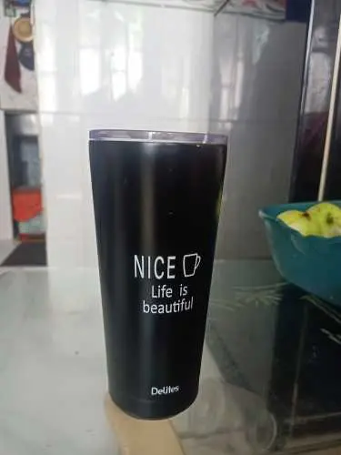 Khách hàng review Ly giữ nhiệt inox 500 ml Delites Q10A đen 2