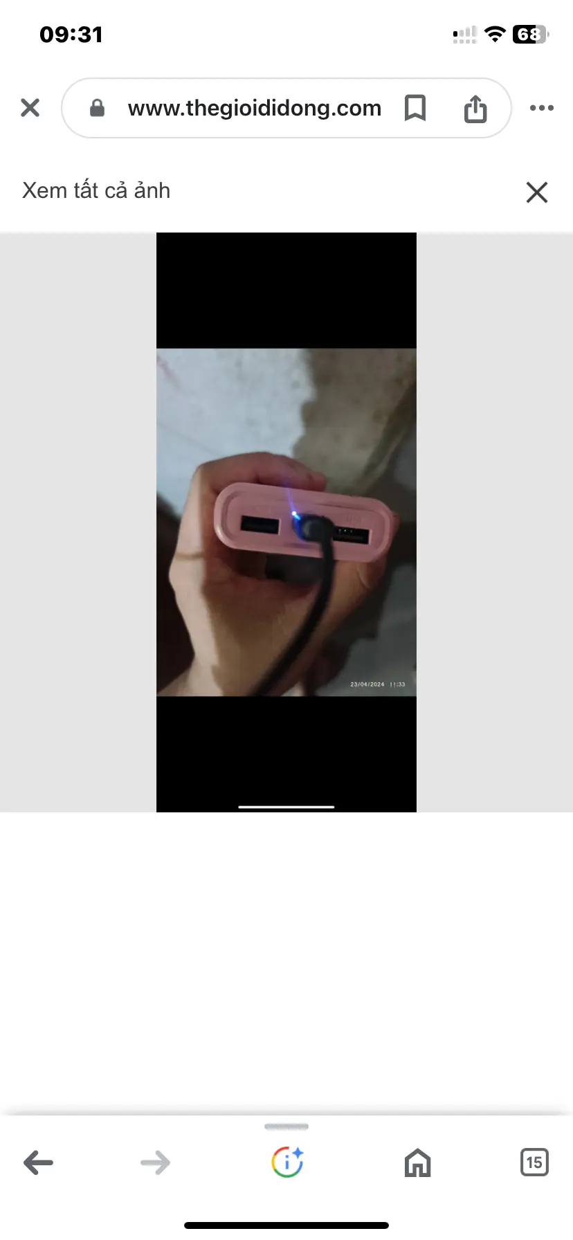 Khách hàng review Pin sạc dự phòng Polymer 10.000 mAh 12W AVA  PJ JP192 1