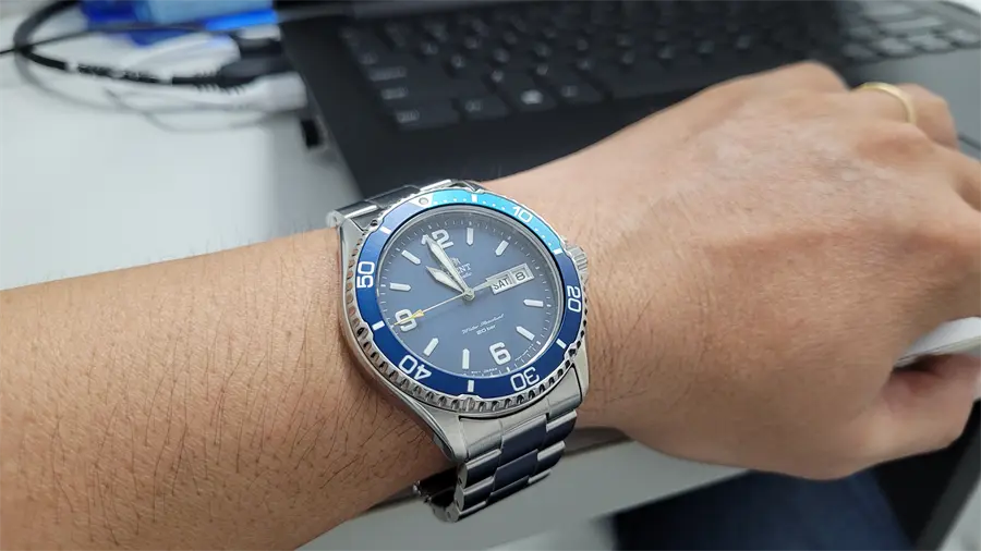 Khách hàng review Đồng hồ Orient Mako 41.8 mm Nam RA-AA0818L19B 1