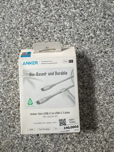Khách hàng review Cáp Type C - Type C 1.8m Anker 544 Bio A80F2 1