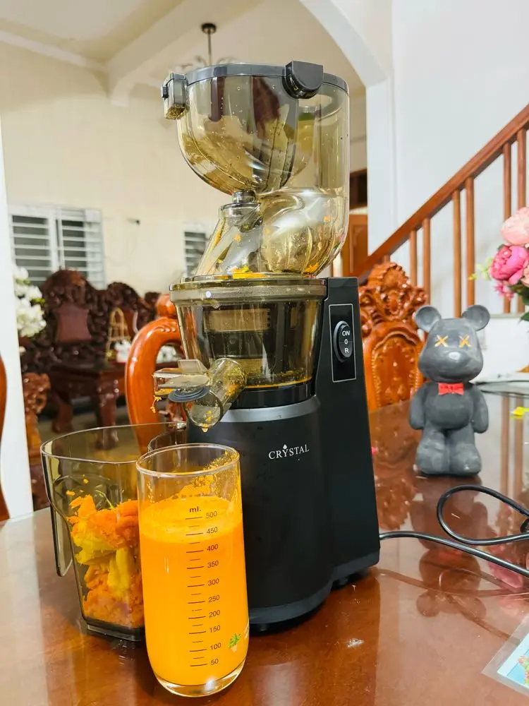 Khách hàng review Máy ép chậm Crystal ZZJ821ML 3