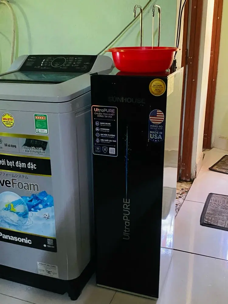 Khách hàng review Máy lọc nước RO nóng nguội lạnh Hydrogen Sunhouse UltraPURE SHA76210KL 10 lõi 15