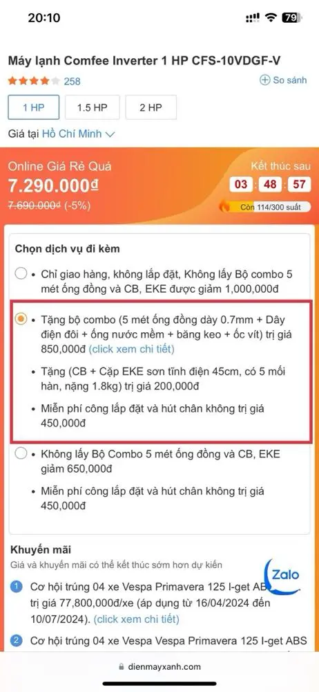 Khách hàng review Máy lạnh TCL Inverter 1 HP TAC-10CSD/TPG11 1
