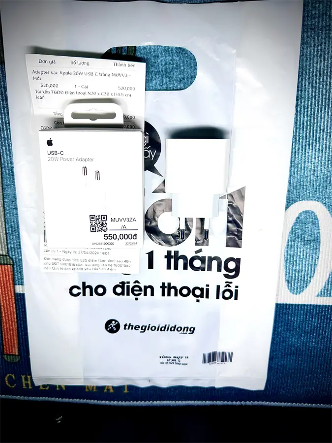 Khách hàng review Sạc nhanh Type-C PD 20W Apple 9