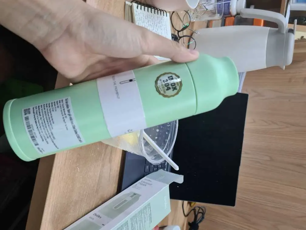 Khách hàng review Bình giữ nhiệt inox 350 ml Delites K350B73 Xanh - Tím 1