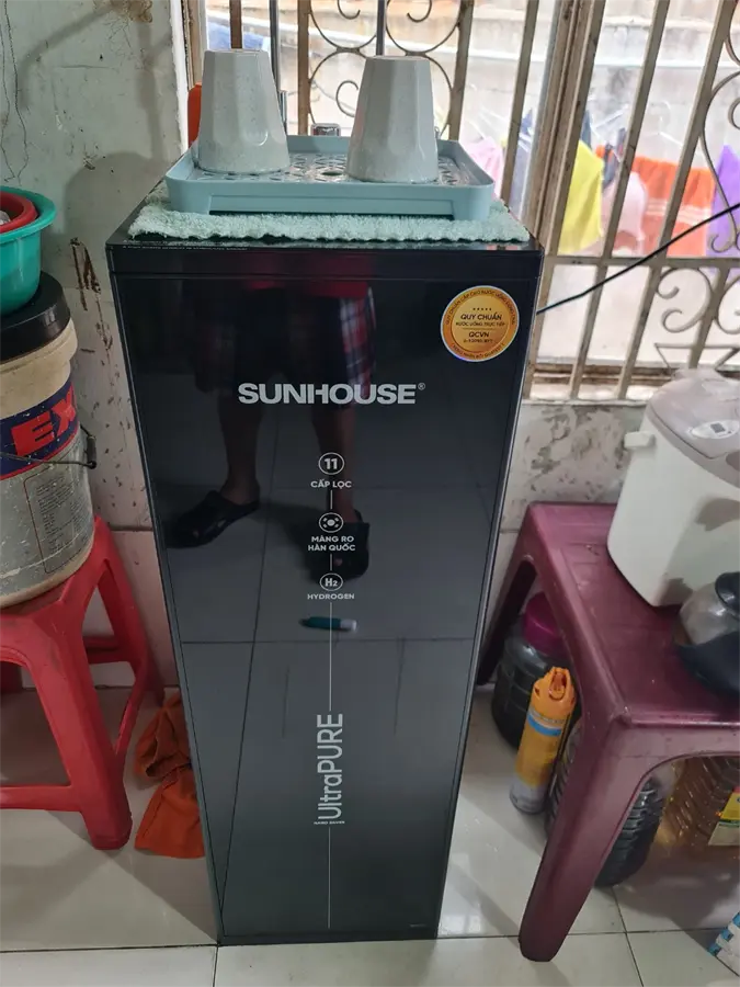 Khách hàng review Máy lọc nước RO nóng nguội lạnh Hydrogen Sunhouse UltraPURE SHA76222KL 11 lõi 8