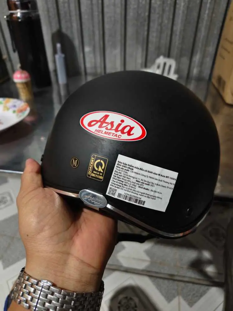 Khách hàng review Mũ 1/2 size M Asia MT-105KA đen 3