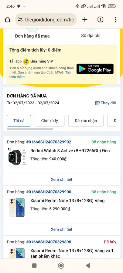 Khách hàng review Điện thoại Xiaomi Redmi Note 13 8GB/128GB 14