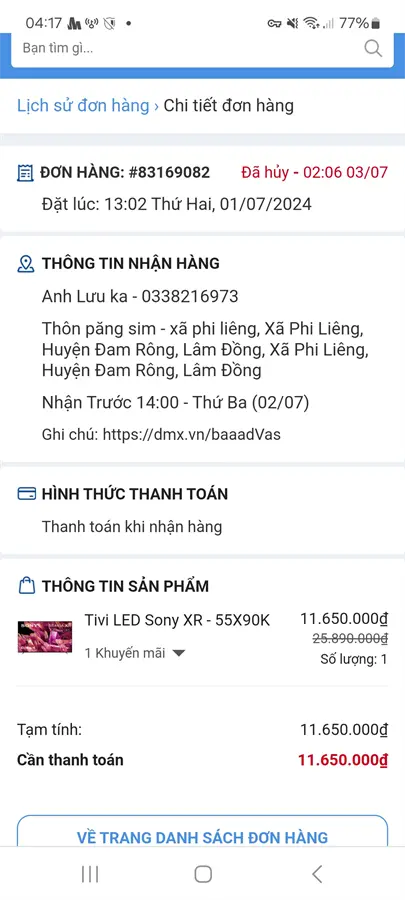 Khách hàng review Google Tivi Sony 4K 55 inch XR-55X90K 3