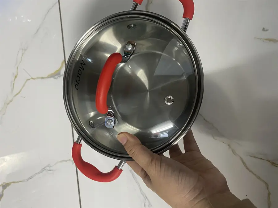 Khách hàng review Nồi inox 5 đáy nắp kính 16 cm Sunhouse Mama SHG2516MSD 1
