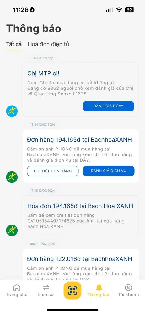 Khách hàng review Quạt lửng Senko 3 cánh L1638 47W 8