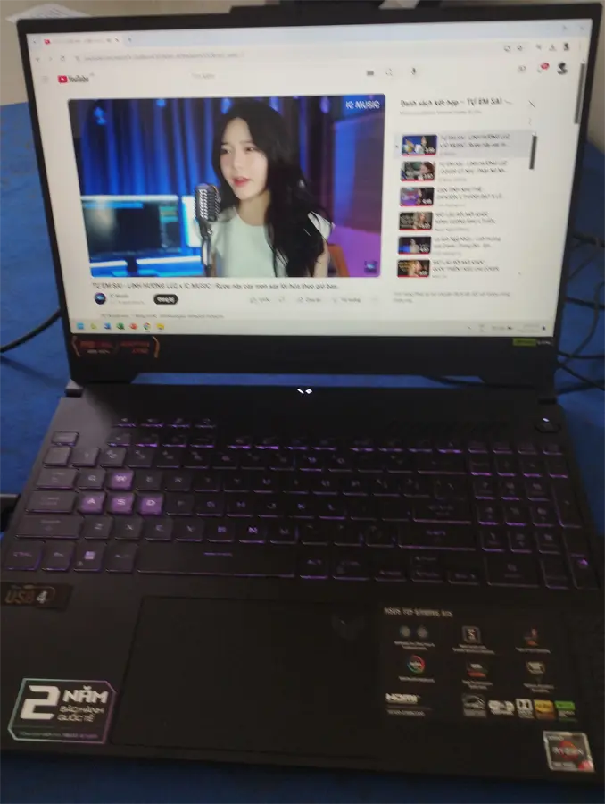 Khách hàng review Laptop Asus TUF Gaming A15 FA507NU - LP105W (R5 7535HS, 16GB, 512GB, RTX 4050 6GB, Full HD 144Hz, Win11) 1