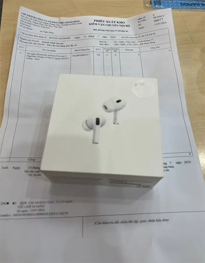 Khách hàng review Tai nghe Bluetooth AirPods Pro Gen 2 MagSafe Charge (USB-C) Apple MTJV3 5