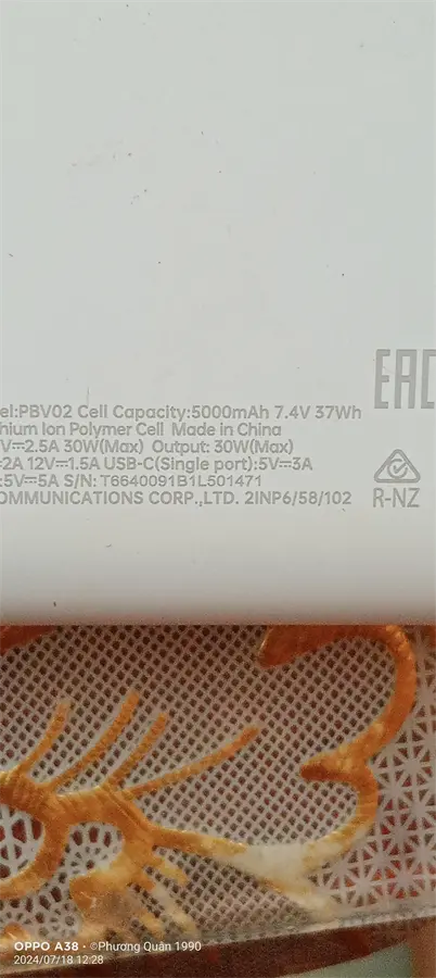 Khách hàng review Pin sạc dự phòng Polymer 10.000 mAh Type C PD QC3.0 VOOC 30W OPPO PBV02 1