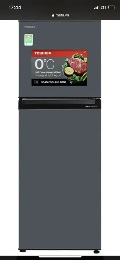 Khách hàng review Tủ lạnh Toshiba Inverter 233 lít GR-RT303WE-PMV(52) 2
