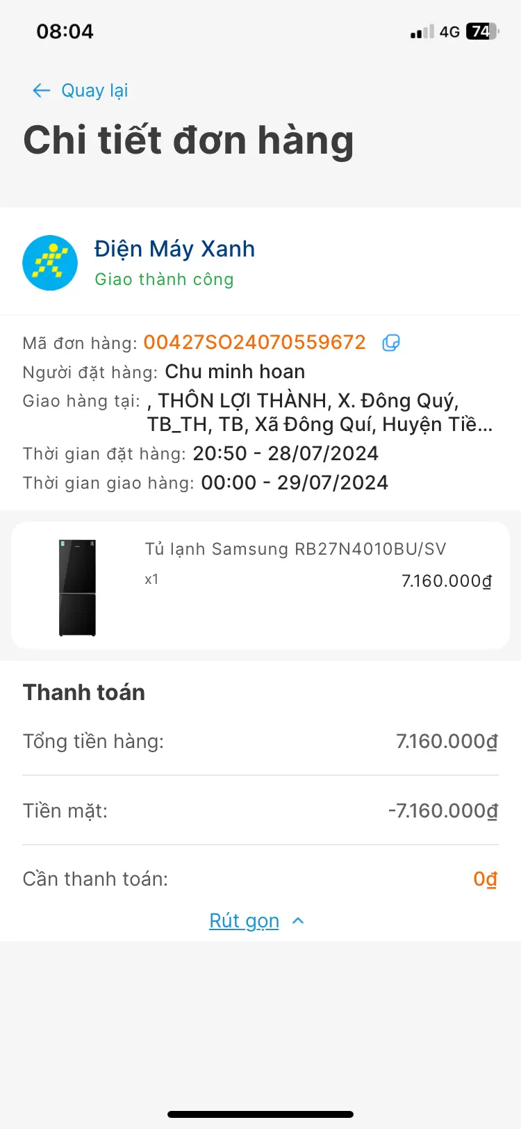 Khách hàng review Tủ lạnh Samsung Inverter 280 lít RB27N4010BU/SV 6