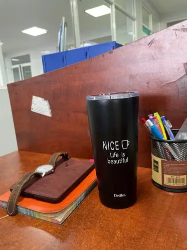 Khách hàng review Ly giữ nhiệt inox 500 ml Delites Q10A đen 1