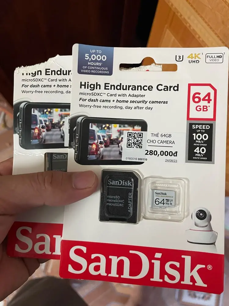 Khách hàng review Thẻ nhớ chuyên Camera Sandisk MicroSD 64GB class 10_U3 2