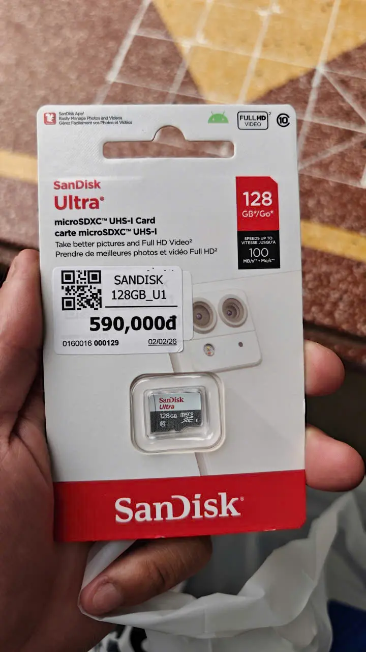 Khách hàng review Thẻ nhớ Sandisk MicroSD 128GB class 10_U1 3