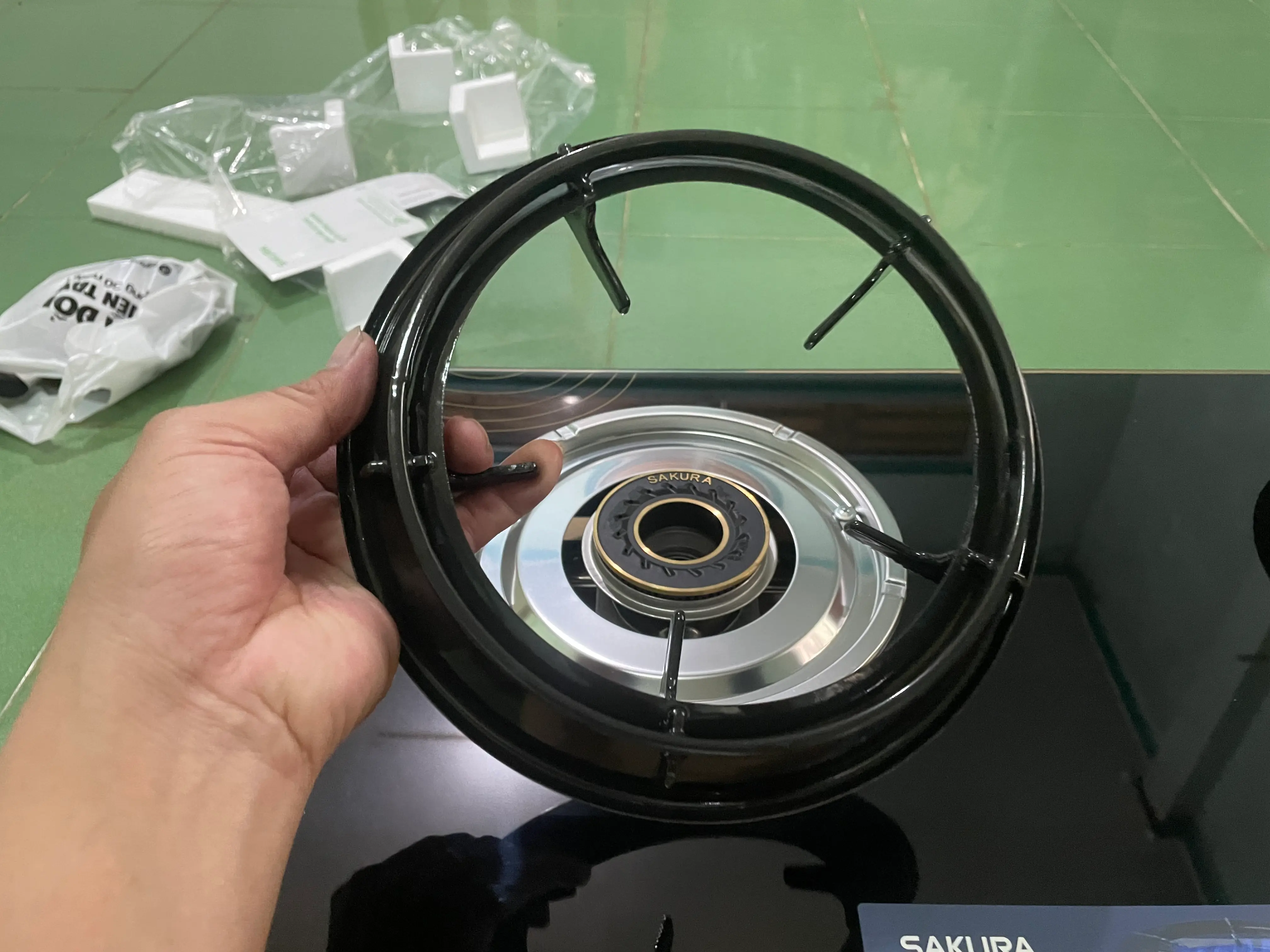 Khách hàng review Bếp ga đôi Sakura SA-D707LG 2
