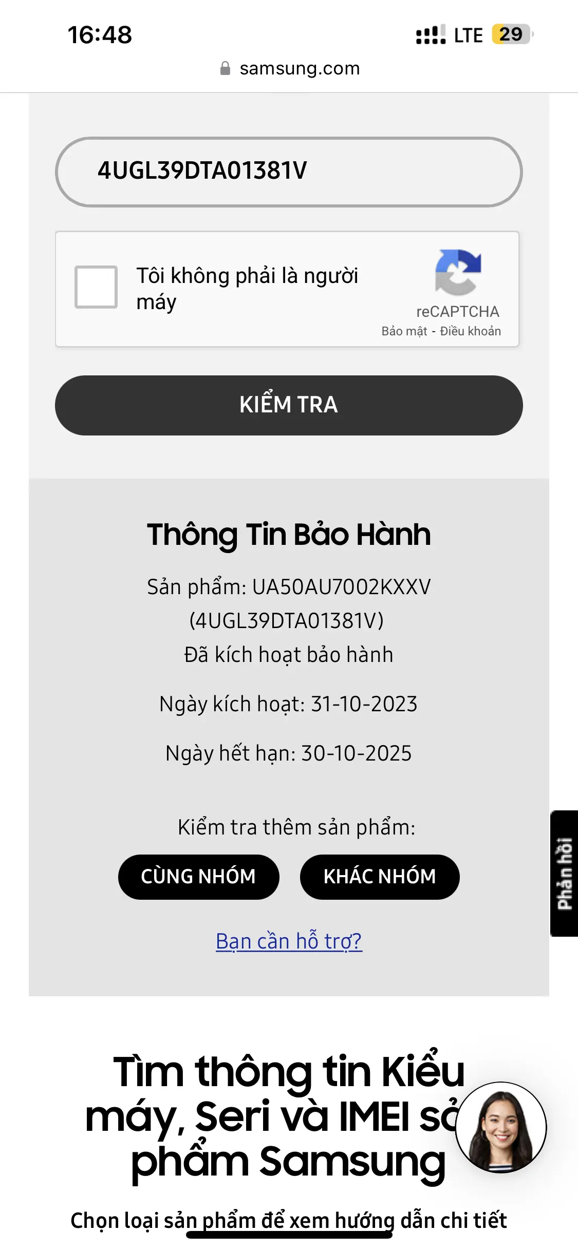 Khách hàng review Smart Tivi Samsung 4K 50 inch UA50AU7002 5