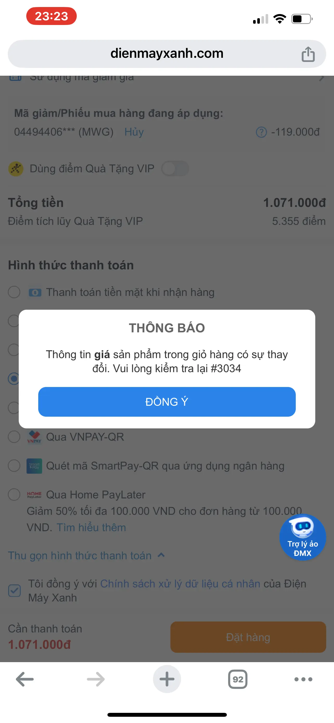 Khách hàng review Quạt đứng Toshiba 5 cánh F-LSA20(H)VN 60W 3