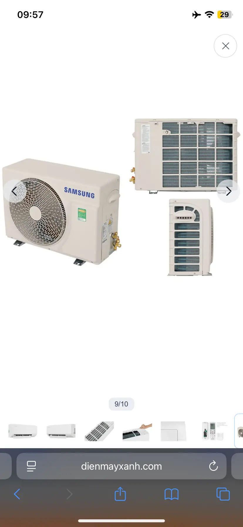 Khách hàng review Máy lạnh Samsung Inverter 1 HP AR10DYHZAWKNSV 3
