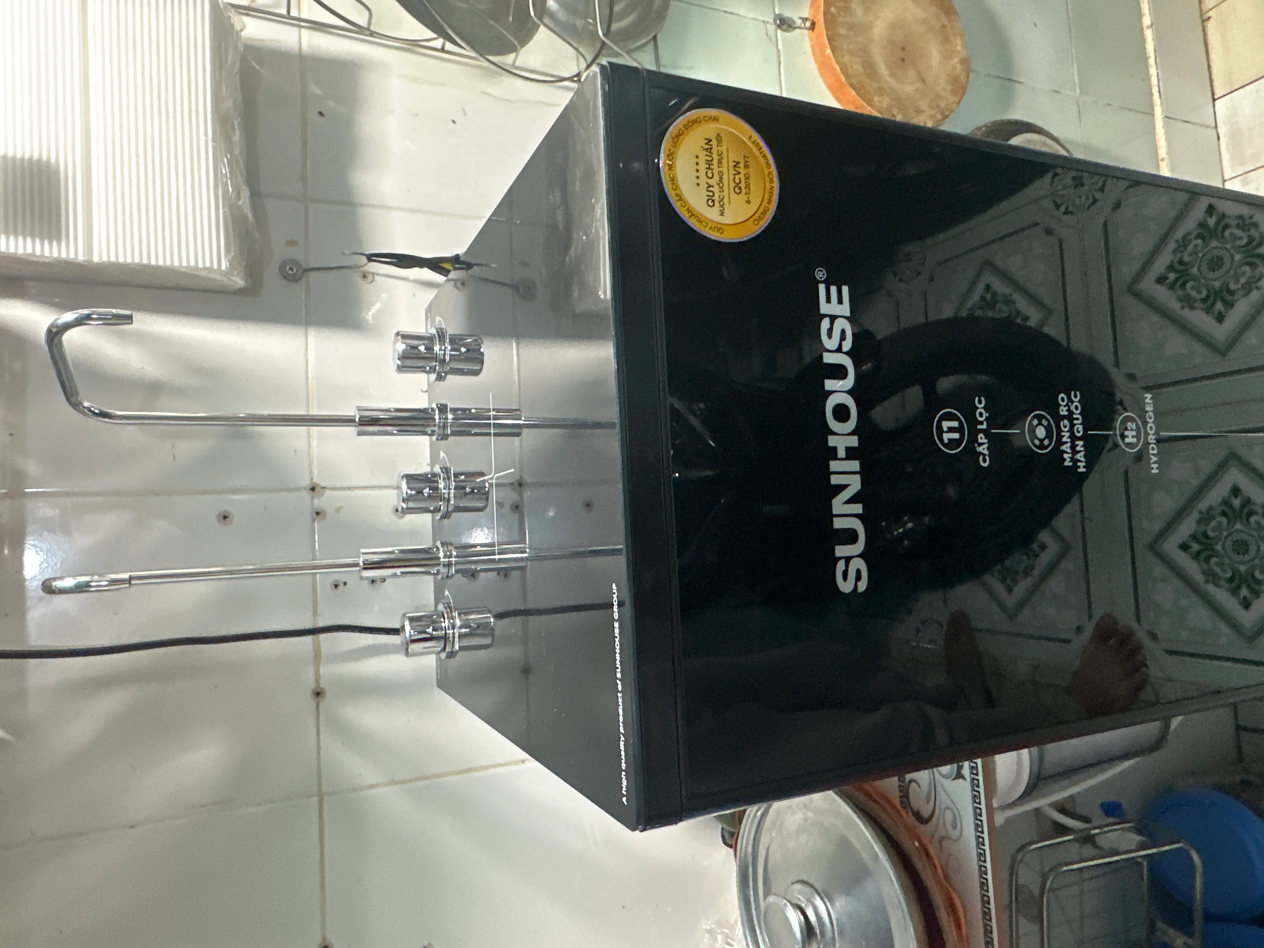 Khách hàng review Máy lọc nước RO nóng nguội lạnh Hydrogen Sunhouse UltraPURE SHA76222KL 11 lõi 5