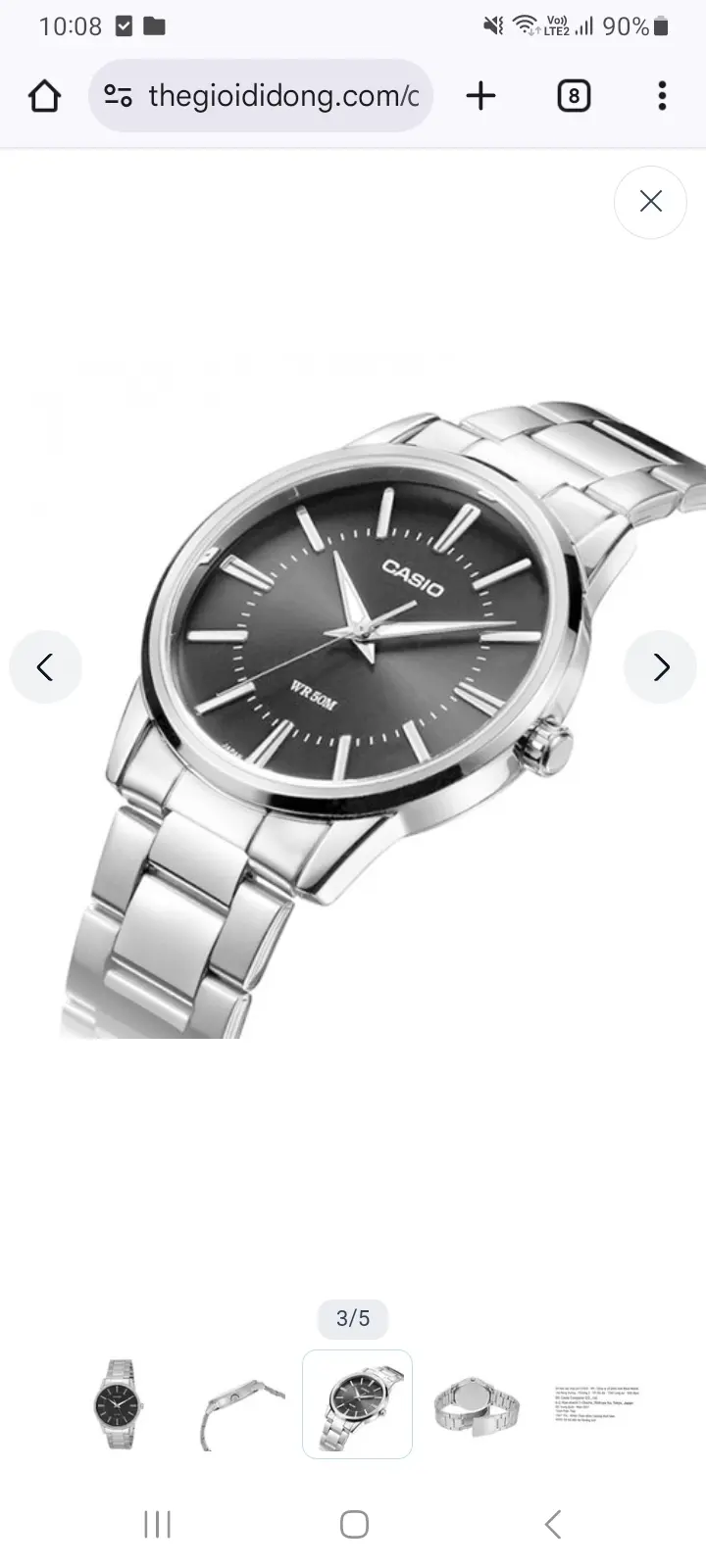 Khách hàng review Đồng hồ CASIO Timeless 40 mm Nam MTP-1303D-1AVDF 1