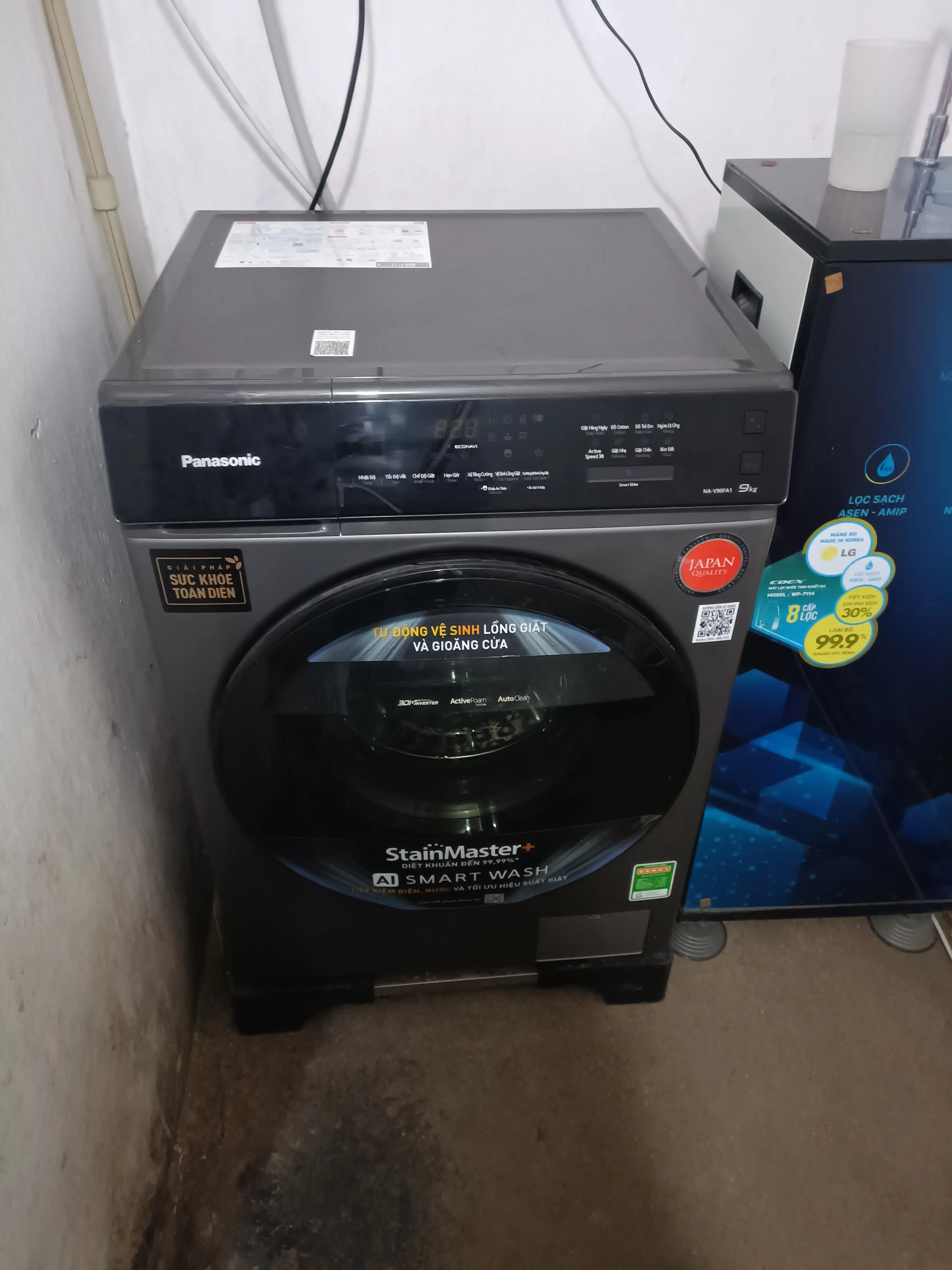 Khách hàng review Máy giặt Panasonic Inverter 9 kg NA-V90FA1LVT 6