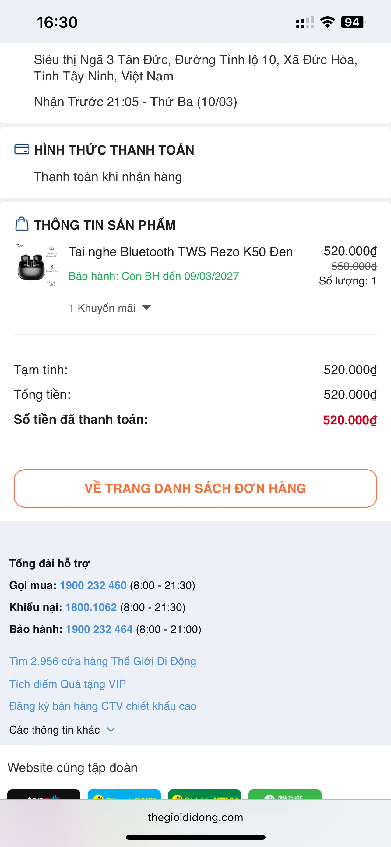 Khách hàng review Tai nghe Bluetooth True Wireless Rezo K50 2