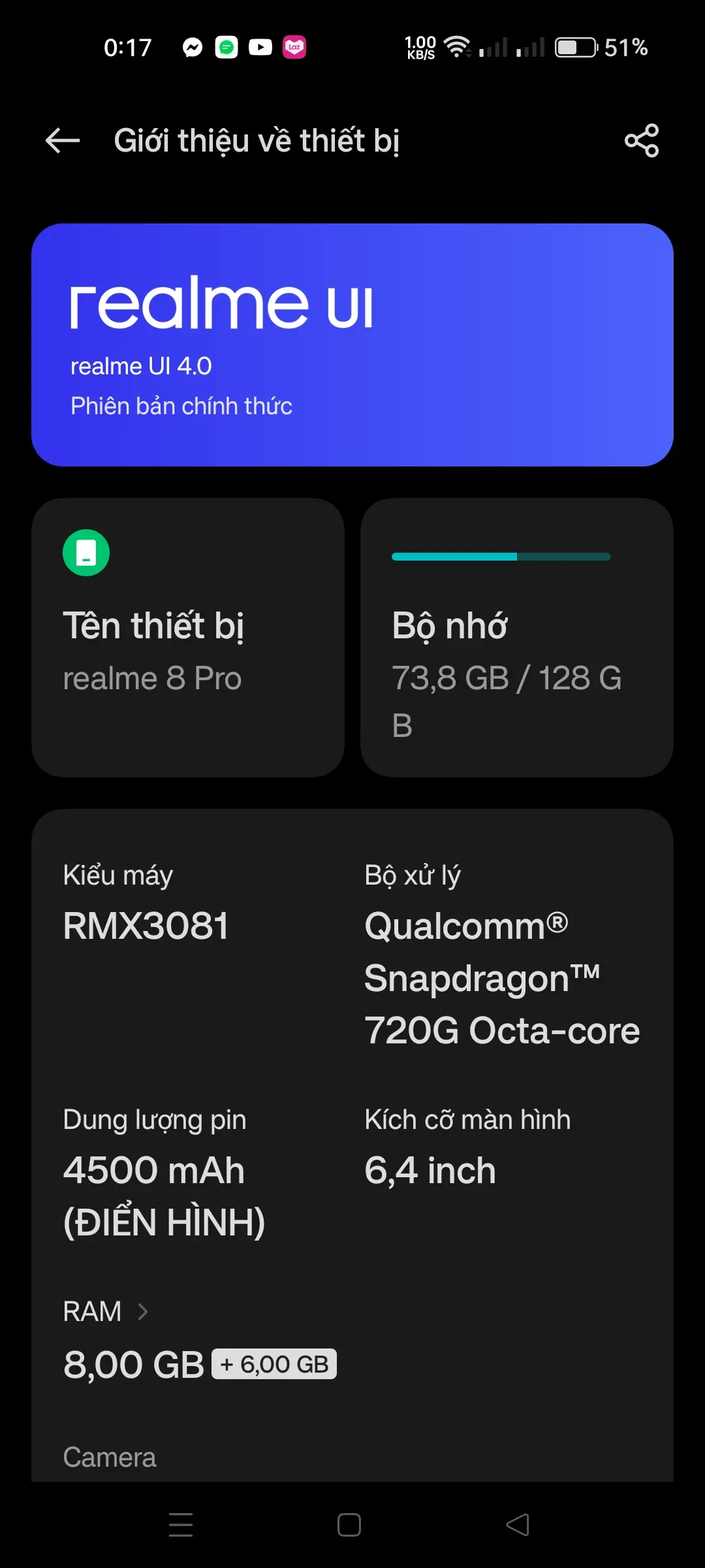 Khách hàng review Điện thoại realme 8 Pro 1